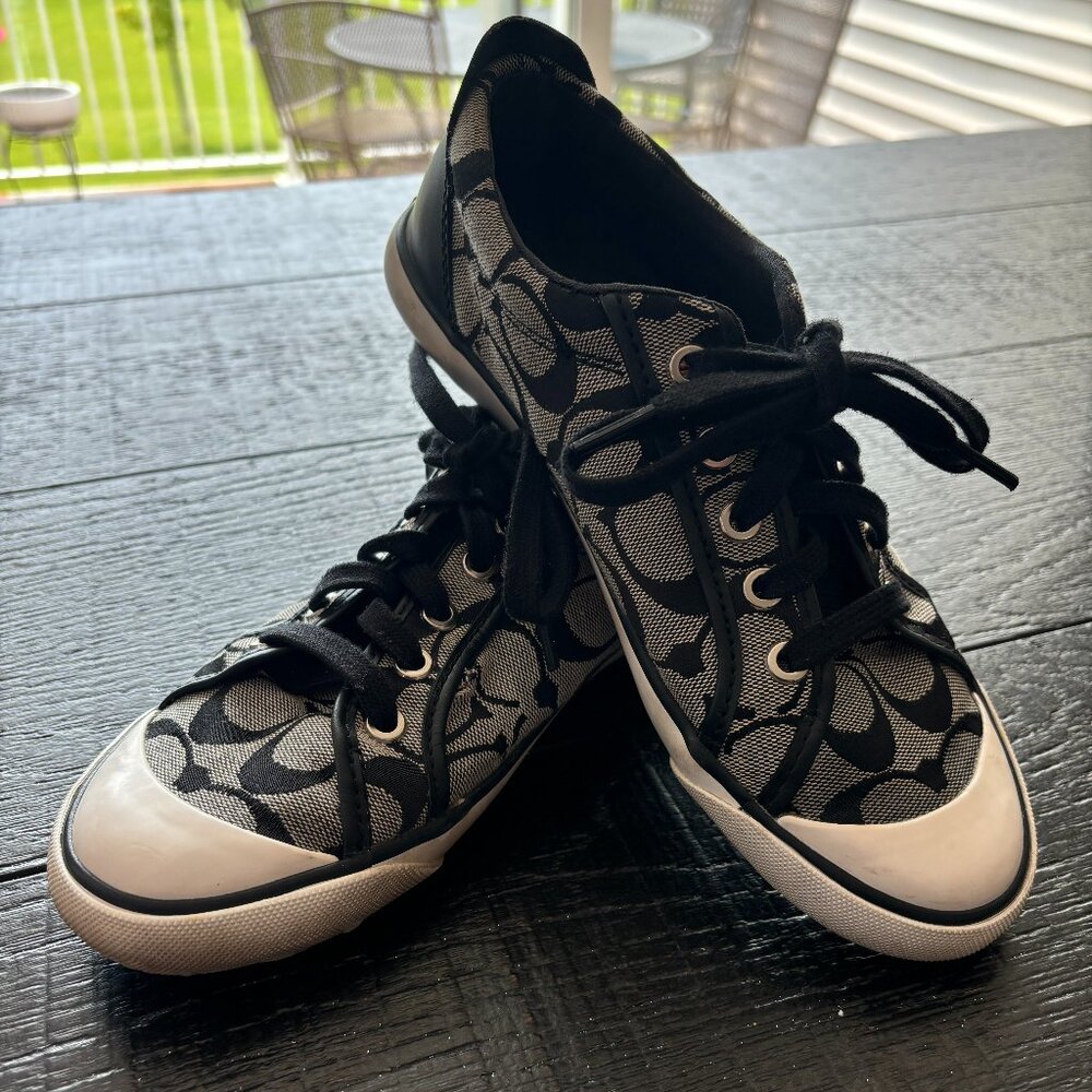 Coach Signature Tennis Shoes - Size 7.5
